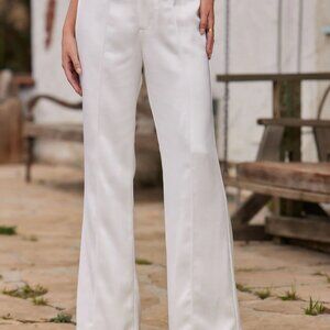 12th Tribe White Satin Trousers in Small - Never Worn